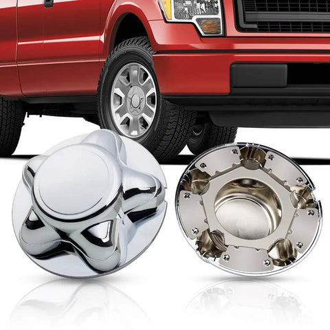 7 Inch Chrome Center Cap For 5 Lug Steel Wheels Fits Ford F Series F 150 1997 To 2003 and Expedition hub cover detail