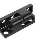 Heavy Duty Black Zinc Alloy Cabinet Hinges With Integrated Lock And Detachable Barrel For Metal Cabinet Doors