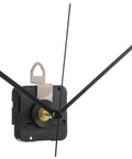 28 Mm Long Shaft Quartz Clock Movement Replacement Kit With Metal Hook For DIY Clock Repair Black Finish Jump Second