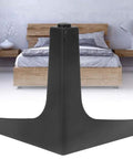 Modern Black Furniture Legs Set For Sofa Cabinets Tables With Anti Skid Silicone Pads Built To Last Stable Construction