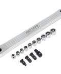 Offset Extension Wrench And Low Profile Socket Set For Hard To Reach Fasteners Pro Grade Lightweight Aluminum Extension Bar