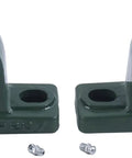 Dual 1-5/16 Inch Pillow Block Mounted Ball Bearings With Solid Cast Iron Base Self Aligning Chrome Sealed UCP207-21 P2B-SC-105 NP-21