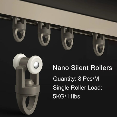 Commercial Grade Sliding Barn Door Hardware Kit Delivering Flawless Glide Aluminum Ceiling Track with Nano Silent Rollers