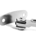 QWORK premium lid stay hinge, metal finish with mounting plate and screw; 40 lb capacity, 2-pack