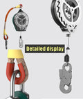 Heavy Duty Fall Arrester Self Retracting Lifeline With Alloy Steel Construction and Flame Retardant Rope Pro Grade Safety Lanyard