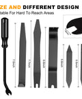 Your Go To Auto Trim Removal Tools Kit For Car Interiors And Dash Panels No Scratch Plastic Pry Tools sizes and design details
