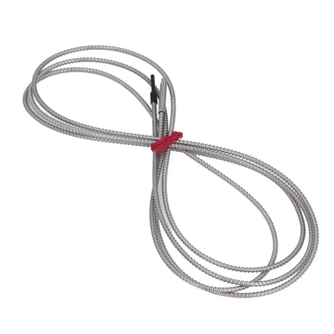 Two Pack Transmissive Fiber Optic Sensor Built For Brutal Heat With 0 To 2100mm Detection Range And 300C Temp Tolerance Ideal Replacement For FU 84C In Industrial Automation, braided metal sensor cable