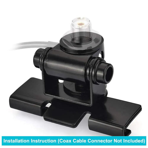 Vehicle CB And Ham Radio Antenna Mounting Bracket With Through Hole Lip Mount 16mm Hole For UHF SO239 Bulkhead Connector