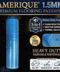 Thick Cushion Foam Underlayment 800 Sq Ft Vapor Barrier With Self Stick Tape For Hardwood Laminate Floors in blue roll.