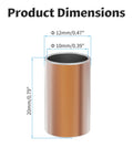 10 Pcs Sleeve Bearings 10mm x 12mm x 20mm Plain Bearings For 10mm Shafts, High Precision Sliding Bushings, Durable Wear-Resistant Components, Ideal For DIY Rigs, Machines, Hobby Projects, And Light Industrial Gear, bronze sleeve bearing dimensions