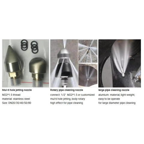 Heavy Duty High Pressure Hydro Jet Drain Cleaner For Sewer Lines And Underground Pipelines Pro Grade Pipe Cleaning System