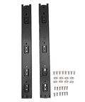 16 Inch Beefed Up Drawer Slides With Full Extension Ball Bearing Rails 100Lb Capacity Twelve Point Five Millimeter Thick Cold Rolled Steel Rubber Pads Ideal For Kitchen Dresser Desk Office Cabinets pair with screws