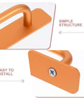 Close-up of No Drill Aluminum Cabinet Door Pulls Gold Two Pack Vintage Drawer Handles 148mm with adhesive install, showing details.