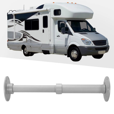 Adjustable Aluminum Table Leg With Telescoping Height From 445 To 685 mm Removable Base Frosted Silver Finish for RVs