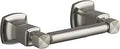 Horizontal Toilet Paper Holder For Wall Mount In Brushed Nickel Finish With Metal Construction Contemporary Traditional Style Vibrant Nickel Look Includes Hardware And Template For No Fuss Install