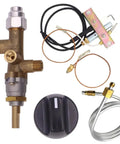 Low Pressure Propane Gas Fireplace Fire Pit Flame Failure Safety Control Valve Kit With Igniter Assembly components