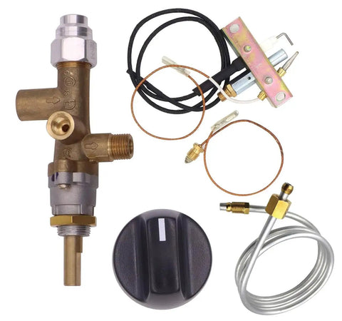 Low Pressure Propane Gas Fireplace Fire Pit Flame Failure Safety Control Valve Kit With Igniter Assembly components