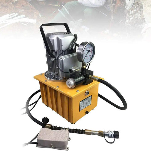 Top Level 7L Electric Hydraulic Pump Delivers Killer 750W Performance At 110V With Rock Solid Construction And Crisp Pedal Solenoid Valves For Slick Operation Handling Up To 70 Mpa Pressure While Includes An Extra Long 1 8 M Oil Hose For Easy Use