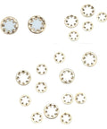 Brass Internal Tooth Star Lock Washers Set 200 And 500 Pcs M3 M4 M5 M6 M8 M10 Serrated Gasket in various sizes