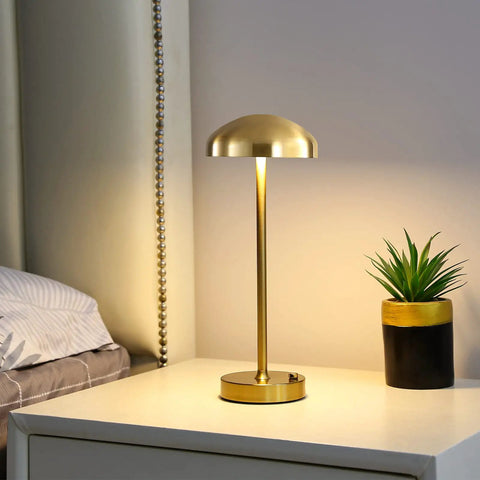 Cordless LED Table Lamp With Touch Sensor, Dimmable Brightness And Three Color Modes, Rechargeable Battery Powered Night Light