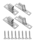 Two Pack Heavy Duty Stainless Steel Gate Hinges With Easy Mount, Male And Female Hinge System, Detachable Design, Outdoor Barn Door And Livestock Gate Hardware For Strong Fences And Gates, Rust Resistant, Multi Purpose, with screws