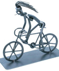 Totally Cool Desktop Bicycle Figurine For Women Nut And Bolt Metal Sculpture Handmade Bike Ornament, side view