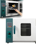 Auto Dental Drying Oven With Timed Temp Control, stainless lab sterilizer with digital controls and removable shelves.