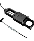 RV Gate Valve Extension Kit with 72 Inch Flexible Cable for 3 Inch Opening, black with handle and mounting hardware