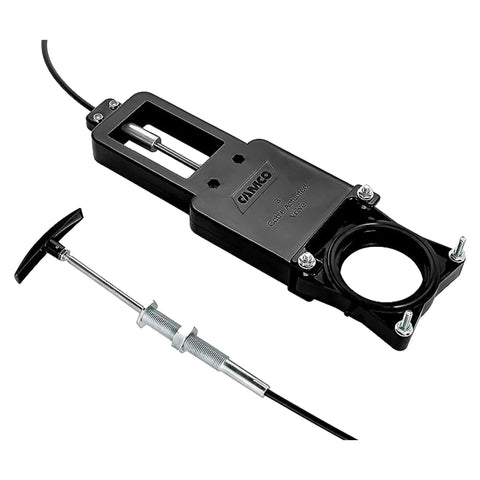 RV Gate Valve Extension Kit with 72 Inch Flexible Cable for 3 Inch Opening, black with handle and mounting hardware