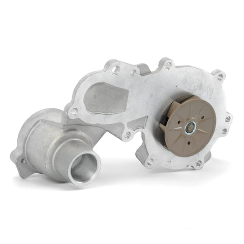 Engine Water Pump For Ford F150 2015 2016 2.7L V6 Turbo DOHC Edge Fusion Lincoln MKX with aluminum housing and impeller view.