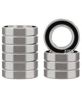 10 Pack 6802 2RS Ball Bearings 15x24x5mm with double rubber seals and chrome steel for DIY projects and hobby machines