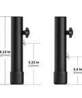 Table Leg Extenders For Folding Tables Adjustable Metal Risers For Bent And Straight Legs 4 Pack Raises Height From 3.6 To 7.8 Inches