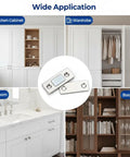 Ultra Thin Stick On Cabinet Magnets Set Of 6 For No Drill Installation Heavy Duty Stainless Steel Magnetic Door Catch in use