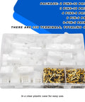 Electrical Wire Connectors Kit With 432 Pieces For Motorcycle Car Boat 2.8mm in clear plastic case showing connectors and terminals.