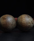 Dope Vietnam Nha Trang Agarwood White Aquilaria Old Growth Raw Material wooden spheres for wellness accessories on dark background
