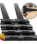 Black T Shape Iron Hinges With Screws Galvanized Strap Hinge For Doors Gates Sheds Cabinets Barns And Rooms Heavy Duty Hardware