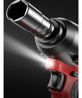 Close-up of the Gangsuqd Brushless Cordless Impact Wrench with high torque and flashlight for car repair and home use.