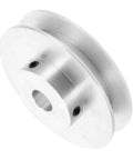 Heavy Duty Aluminum V Belt Pulley With V Groove Web Sheave For Industrial Motor Drives and Shop Floors, side view showing design.