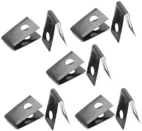 Metal clips set shown for Powerful 1600W Digital Temperature Control Hot Air Gun for Plastic Welding, Roofing and Flooring Projects, 110V