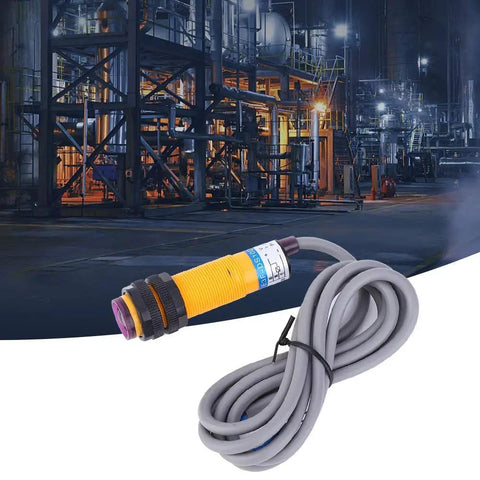 JYIO 10 Pack Infrared Photoelectric Switch Diffuse Reflection Sensor with 1.1m cable in industrial setting