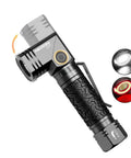 Beast Mode 1800 Lumens Tactical Flashlight With Type C Rechargeable, Magnetic Base, 90 Degree Tilt, Eight Modes, IP65 Waterproof