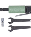 Turbocharged 25000RPM Air Die Grinder Pneumatic High-Speed Rotary Tool with wrenches and fittings for precision metal work.