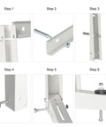 Installation steps for Heavy Duty Mini Split Wall Mounting Bracket For Outdoor Ac Condensers 9K To 36K Btu Support Rack.