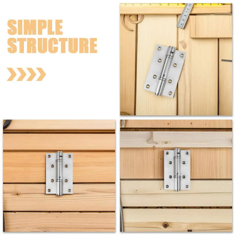 Stainless Steel Self Closing Automatic Return Door Hinges Spring Loaded Hidden Door Hardware for bedroom and study.
