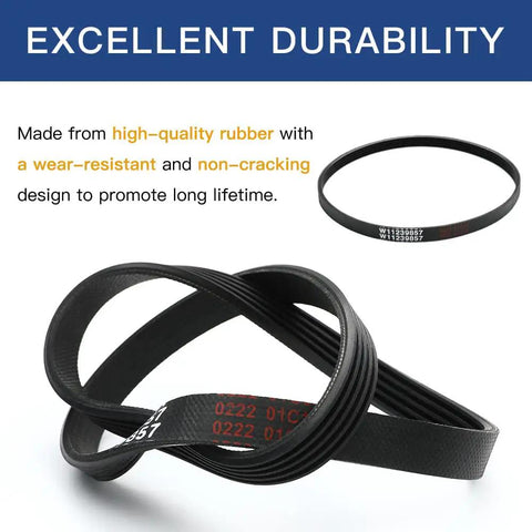 Built Bad Boy Washer Drive Belt For Top Load Washers Straight Up Rock Solid Swap Compatible With Whirlpool Maytag Amana 21 9 Inch heavy duty rubber belt, flexible design.
