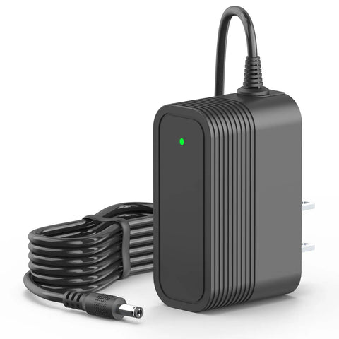 Universal 36 Volt Replacement Power Adapter For Cordless Stick Vacuum Battery with a power cord and LED indicator light.