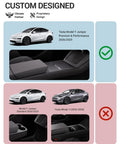 Juniper Center Console Side Anti Kick Mats for Tesla Model Y 2025 2026 Refresh with premium fit and design illustration