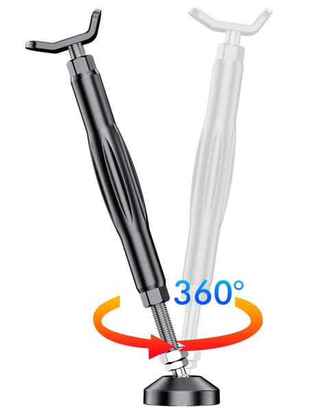 Adjustable Motorcycle Wheel And Chain Cleaning Stand With Adjustable Height, One Hand Operation, showing 360-degree rotation