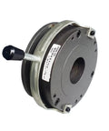 DHM8-14 apply power-off electromagnetic brake, black circular housing with shaft and mounting holes