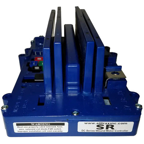 Top Shelf Yamaha Golf Cart Controller Upgrade For Series Motors 36V 48V 400 Amp Drive Board side view showing detailed connections.